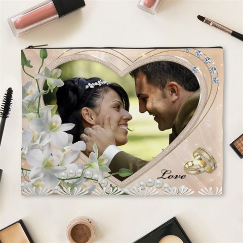 Love Forever Xl Cosmetic Case By Deborah Front