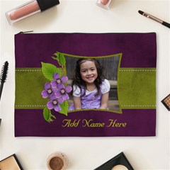 Cosmetic Bag (XL): Purple and Green 2 Cosmetic Bag (XL): Purple and Green 2