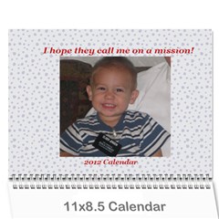 mission calendar 2012 - Wall Calendar 11  x 8.5  (12-Months)