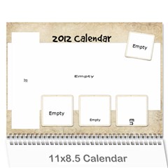 2012 Memory Calendar 12 month - Wall Calendar 11  x 8.5  (12-Months)