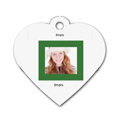 merry christmas - Dog Tag Heart (One Side)