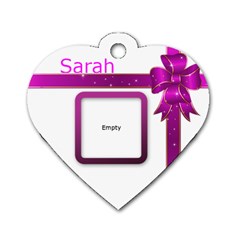 School Or Key Heart Dog Tag (2 Sided)