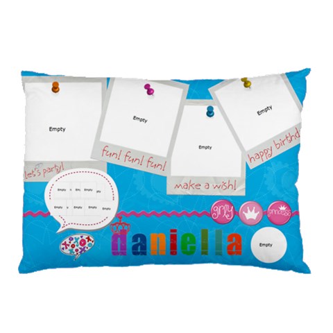Dani P 2 By Daniella Spira 26.62 x18.9  Pillow Case