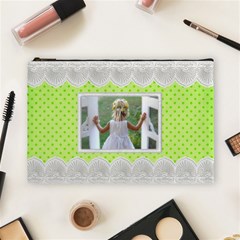 Lime and Lace Large Cosmetic Bag - Cosmetic Bag (Large)