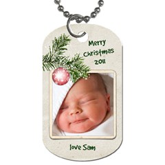 Christmas Gift Tag 2 sided - Dog Tag (Two Sides) Christmas Gift Tag 2 sided - Dog Tag (Two Sides)