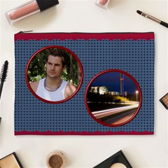 Red and Navy XL cosmetic Bag - Cosmetic Bag (XL)