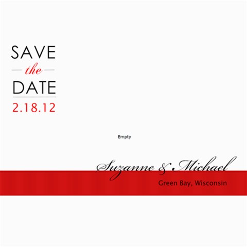 5x7 Save The Date Card By Lana Laflen 7 x5  Photo Card - 2