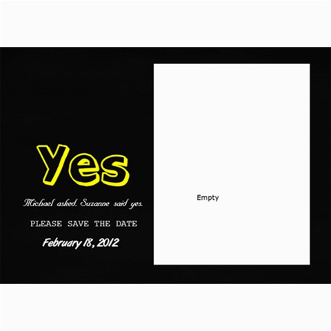 5x7 Save The Date Card By Lana Laflen 7 x5  Photo Card - 6