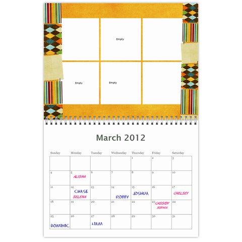 New Calendar Mom By Julie Severin Mar 2012