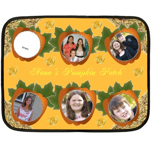 Gramma s Pumpkin Patch By Kim Blair 35 x27  Blanket