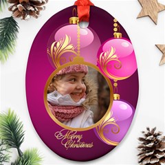Christmas Oval Ornament 2 (2 Sided)