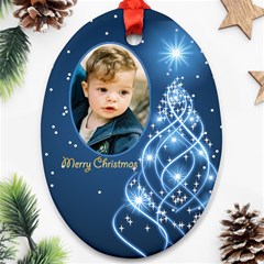 Christmas Oval Ornament 3 (2 Sided)
