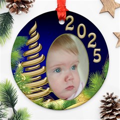 Christmas Round ornament 1 (2 sided) - Round Ornament (Two Sides) Christmas Round ornament 1 (2 sided) - Round Ornament (Two Sides)