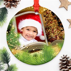 Christmas Round Ornament 2 (2 sided) - Round Ornament (Two Sides) Christmas Round Ornament 2 (2 sided) - Round Ornament (Two Sides)