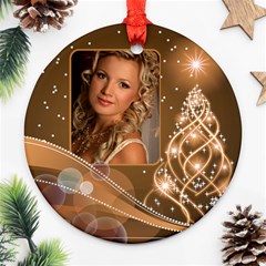 Christmas Round ornament 3 (2 sided) - Round Ornament (Two Sides)