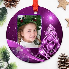 Christmas Round Ornament 4 (2 sided) - Round Ornament (Two Sides) Christmas Round Ornament 4 (2 sided) - Round Ornament (Two Sides)