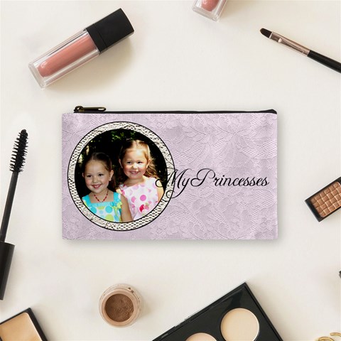 Princesses Cosmetic Bag By Patricia W Front