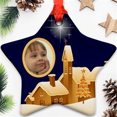 Christmas Night Star Ornament (2 sided) - Star Ornament (Two Sides) Christmas Night Star Ornament (2 sided) - Star Ornament (Two Sides)