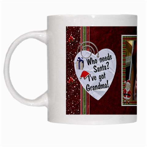 Grandmas Santa Mug By Lil Left