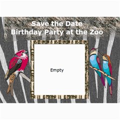 Zoo Party Invitation - 5 x 7 Photo Cards Zoo Party Invitation - 5 x 7 Photo Cards