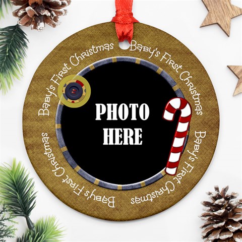 Baby s First Christmas Ornament By Lisa Minor Front