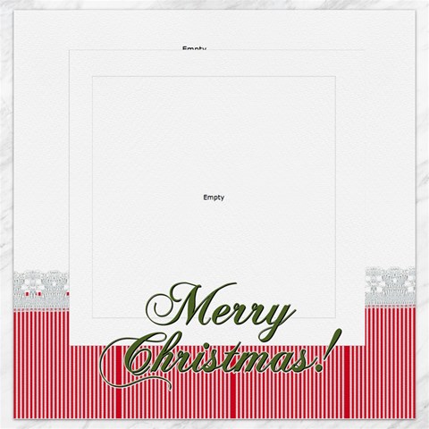 Merry Christmas By Joely 15.2 x15.41  Canvas - 1
