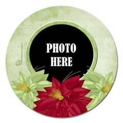 Holiday Melodies Round Magnet 1