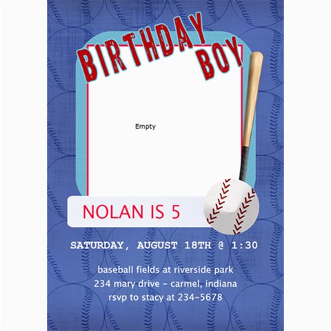Birthday Boy Card By Lana Laflen 7 x5  Photo Card - 8