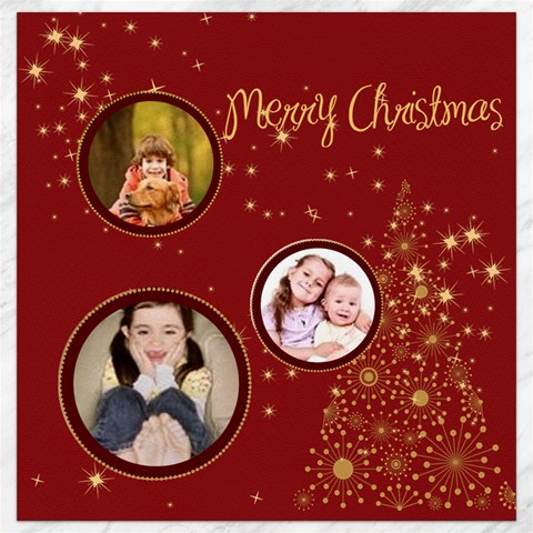 Merry Christmas By Wood Johnson 15.2 x15.41  Canvas - 1