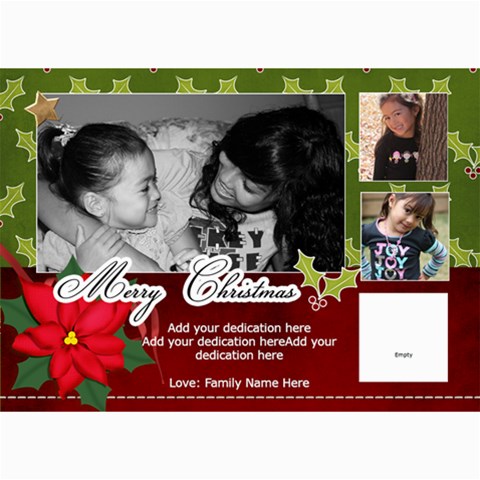 5x7 Photo Cards: Merry Christmas By Jennyl 7 x5  Photo Card - 3