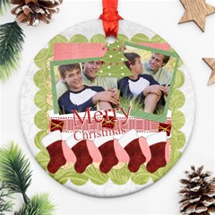 merry christmas - Ornament (Round)