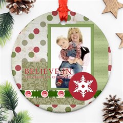 merry christmas - Ornament (Round)