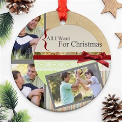 merry christmas - Ornament (Round)