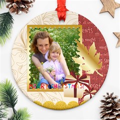 merry christmas - Ornament (Round)
