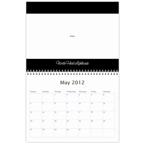 2012 Calender Nan By Rob May 2012