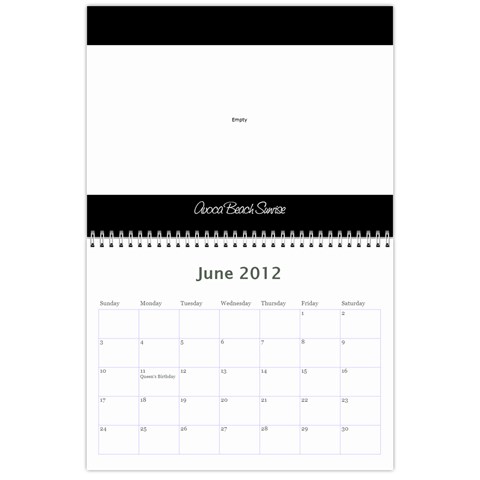 2012 Calender Nan By Rob Jun 2012