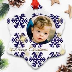 Blue snowflake Ornament - Ornament (Snowflake)
