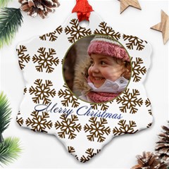 Gold snowflake Ornament - Ornament (Snowflake)