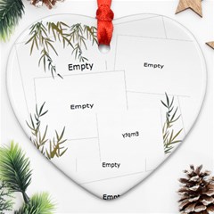 Neutral gold 2 side Heart ornament - Heart Ornament (Two Sides) Neutral gold 2 side Heart ornament - Heart Ornament (Two Sides)