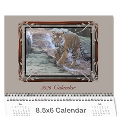 Cream Classic 2026 (any Year) Calendar 8 5x6