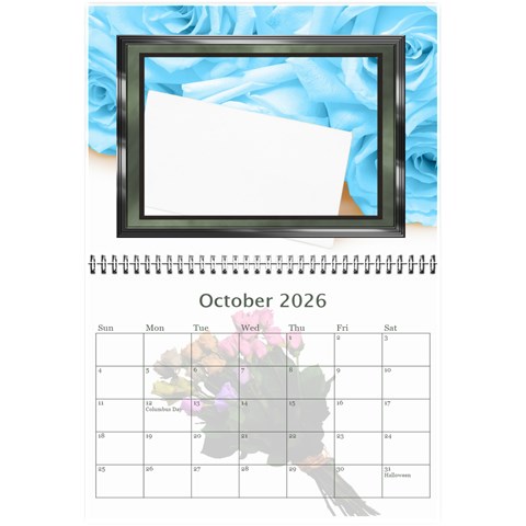 Roses For You (any Year) 2026 Calendar 8 5x6 By Deborah Oct 2026