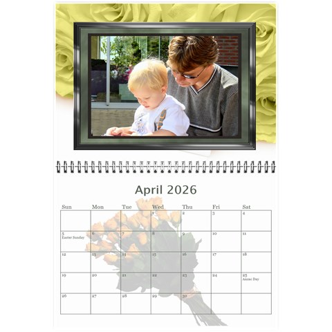 Roses For You (any Year) 2026 Calendar 8 5x6 By Deborah Apr 2026