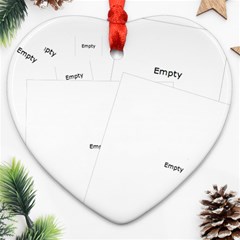 Yellow spring flower 2 side Heart ornament - Heart Ornament (Two Sides) Yellow spring flower 2 side Heart ornament - Heart Ornament (Two Sides)