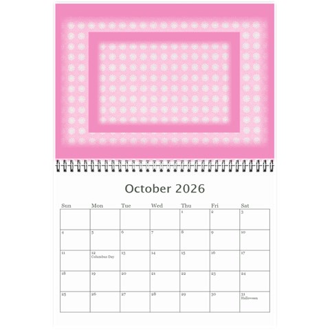 Pink Princess 2026 (any Year)calendar 8 5x6 By Deborah Oct 2026