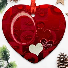 I Heart You Red 2 side ornament - Heart Ornament (Two Sides) I Heart You Red 2 side ornament - Heart Ornament (Two Sides)