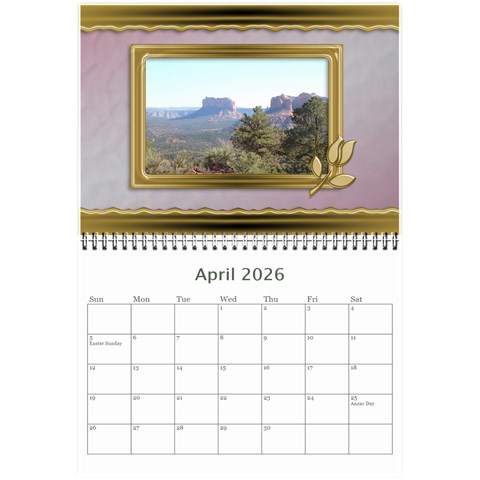 Formal Elegant (any Year) 2026 Calendar 8 5x6 By Deborah Apr 2026