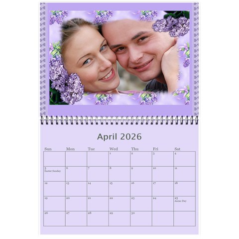 Framed With Flowers 2026 (any Year) Calendar 8 5x6 By Deborah Apr 2026