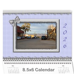 Elegant In Silver 2026 (any Year) Calendar 8 5x6