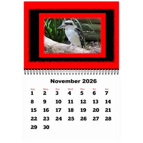 All Framed 2026 Large Numbers Calendar 8 5x6 By Deborah Nov 2026