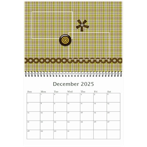 Mini Calendar For Guys By Jennyl Dec 2025